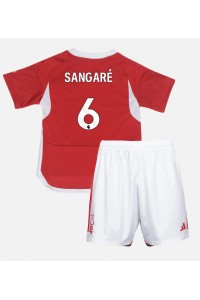 Fotbalové Dres Nottingham Forest Ibrahim Sangare #6 Dětské Domácí Oblečení 2023-24 Krátký Rukáv (+ trenýrky)